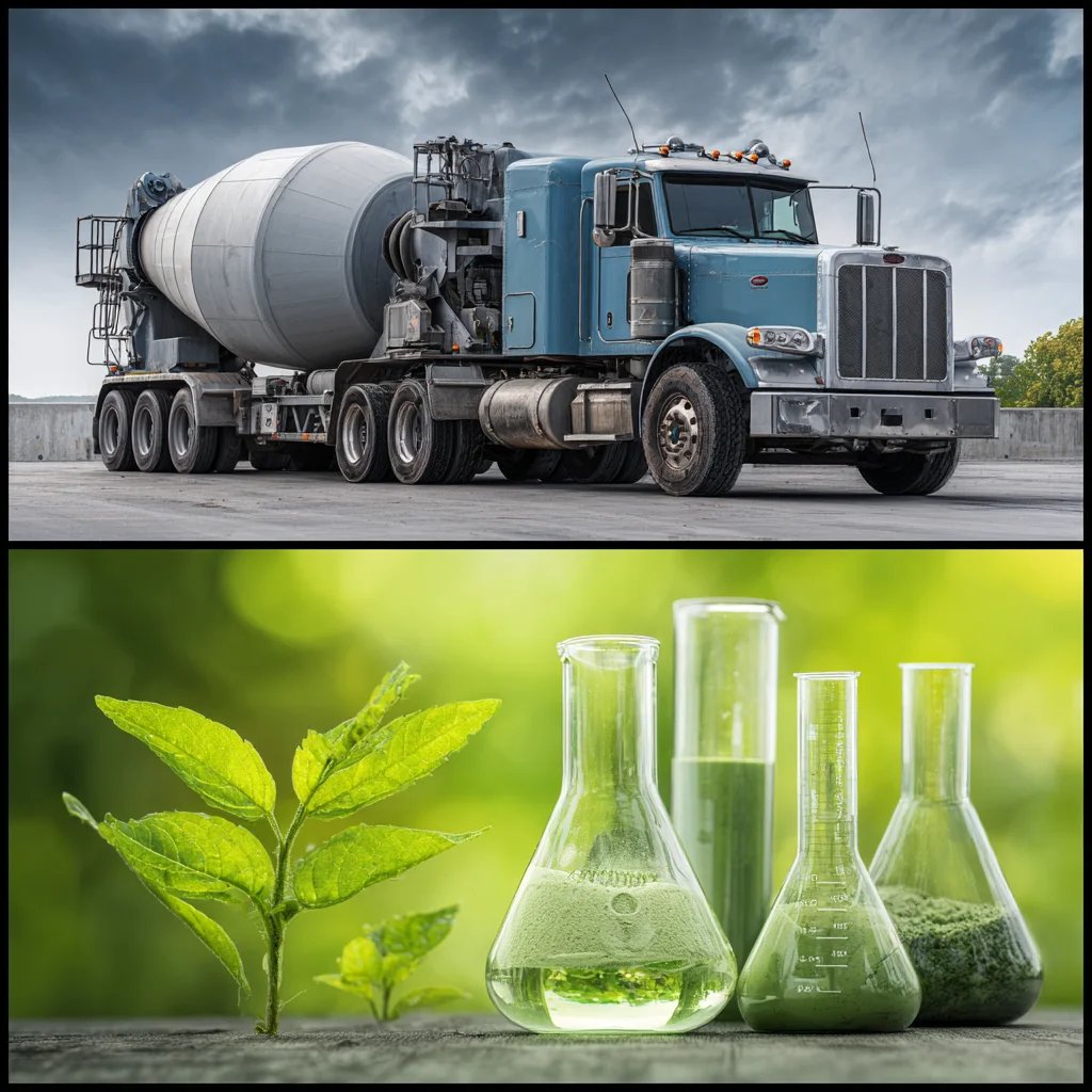 Cement truck and lab equipment